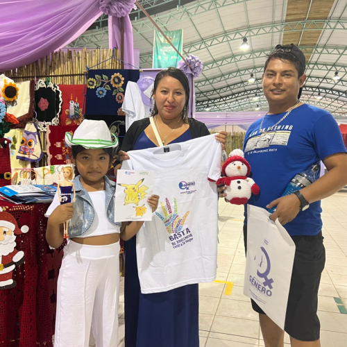 STAND DE LA UNIDAD DE GENERO EN LA EXPOCHACO SUDAMERICANO 2023 2