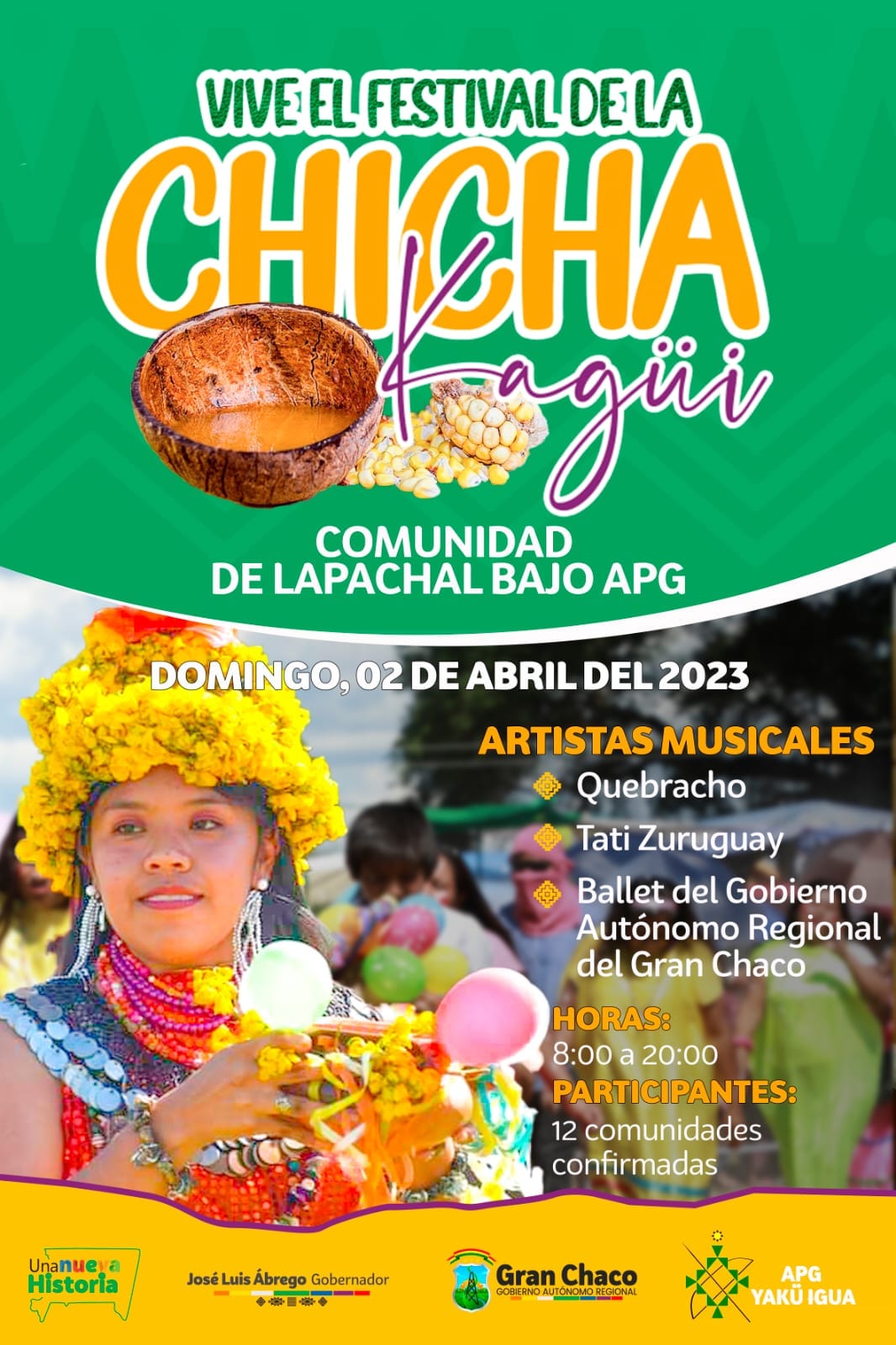 Fiesta de la Chicha Kawi Gobierno Aut nomo Regional del Gran Chaco